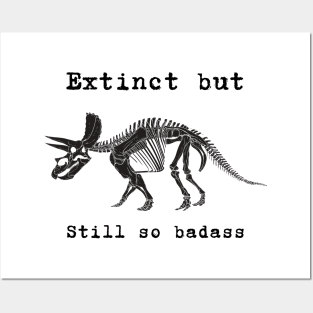 Triceratops - Extinct but still so badass - dinosaur Posters and Art